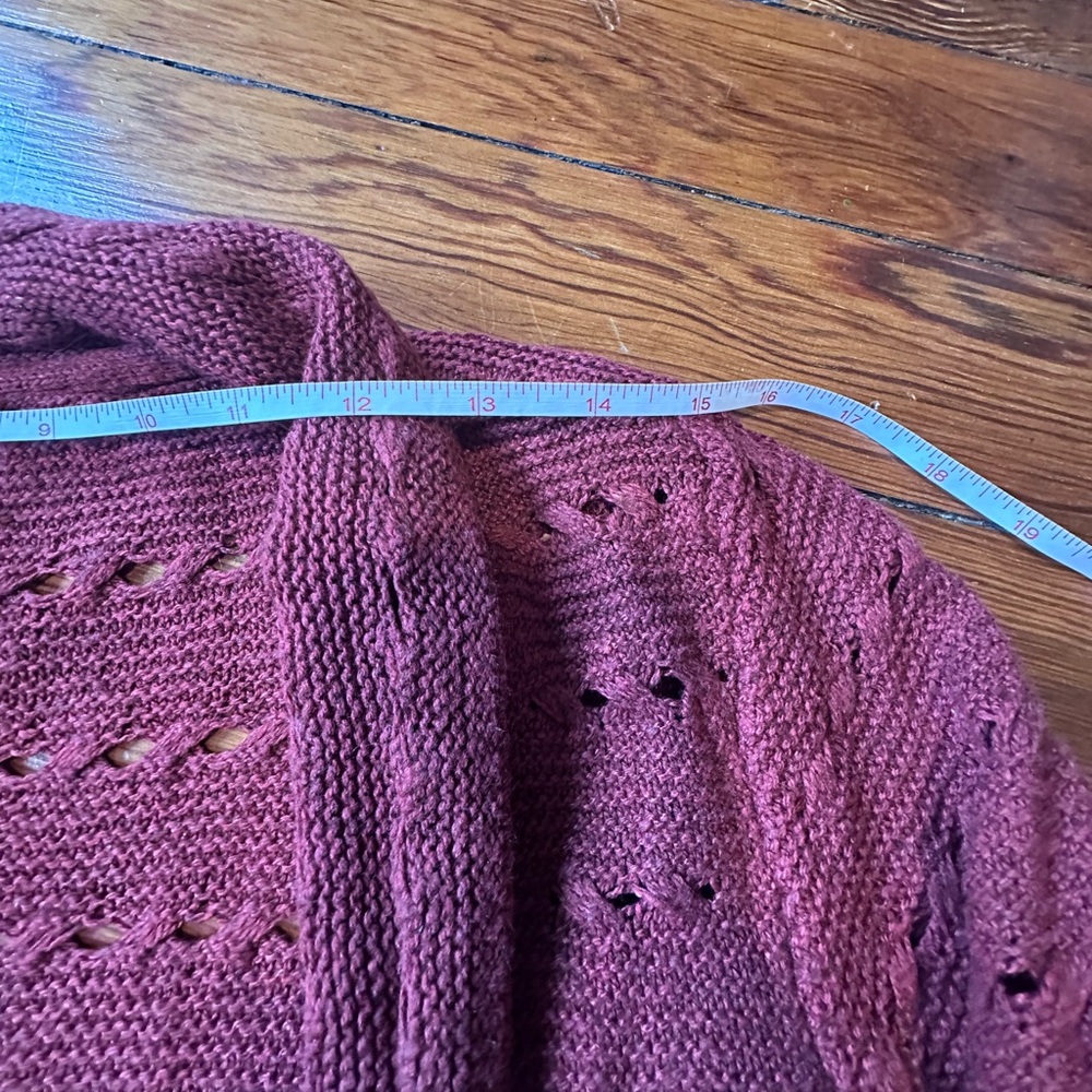 H&M Maroon Open-Front Cardigan - Picture 5 of 8